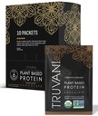 Truvani Vegan Pea Protein Toz | Çikolata | 20g Organik Bitki Tabanlı Protein | Tek Hizmet Seyahat Paketleri | 10 Servisler | Keto | Gluten & Dairy Free | Low Carb | No Ek Olmayan Şeker