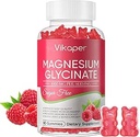 Magnesium Glycinate Gummies Sugar Free,Magnesium Potassium Supplement with Vitamin D3,B6 to Sleep,Stress,Muscle Relief,Nerve Health Support for Adults,180 Raspberry Flavor Gummy
