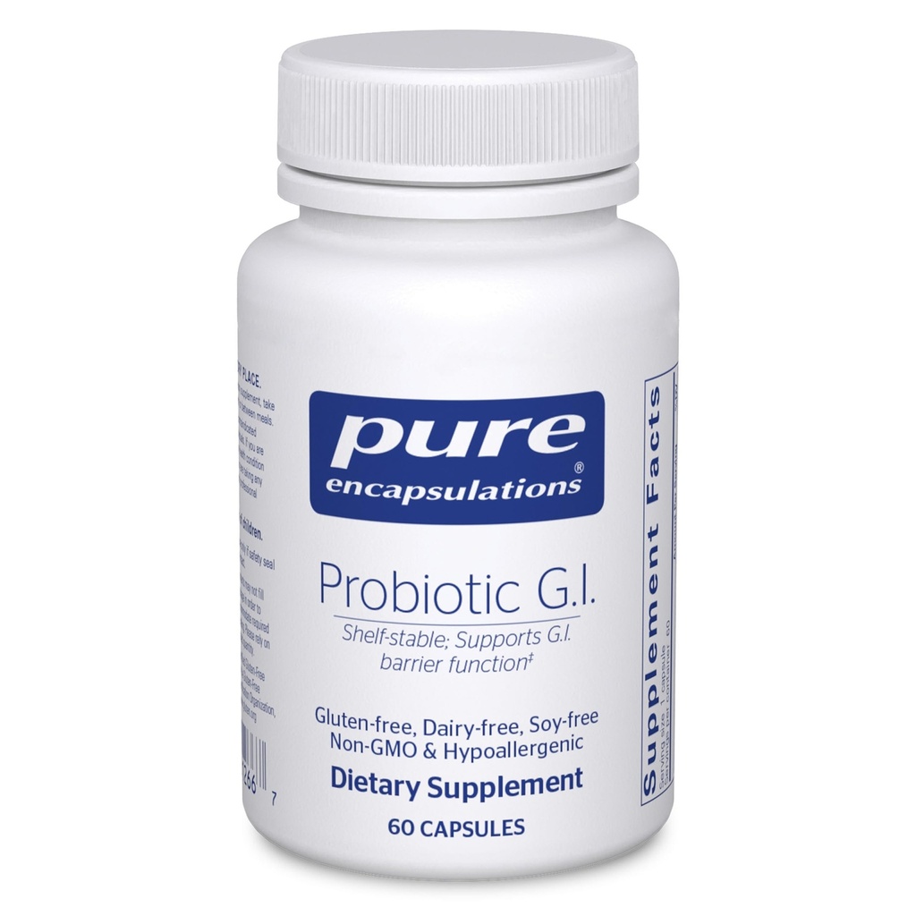 Saf Encapsulations Probiyotik G.I. - Raf Stable Probiyotik for Intestinal Health & Gastrointestinal Support - Lactobacillus & Bifidobacterium - 60 Capsules