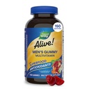 Doğanın Yolu Alive! Erkeklerin Multivitamin Gummies, Enerji Metabolism*, Kas Fonksiyonlu*, Superfood Antioksis (1), B-Vitamins, Vegetarian, Fruit Flavored, 150 Gummies (Packating May Vary)