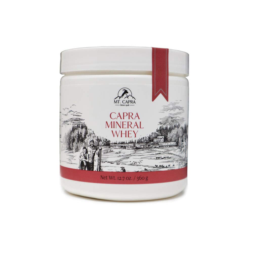 Mt. Capra Mineral Whey | Bütün Bir Gıda, Bio-Available Mineral/Electrolyte Toz Supplement Goat Milk Whey, Rich in P properties, alkalining | 14 Hizmet - 12.7 oz