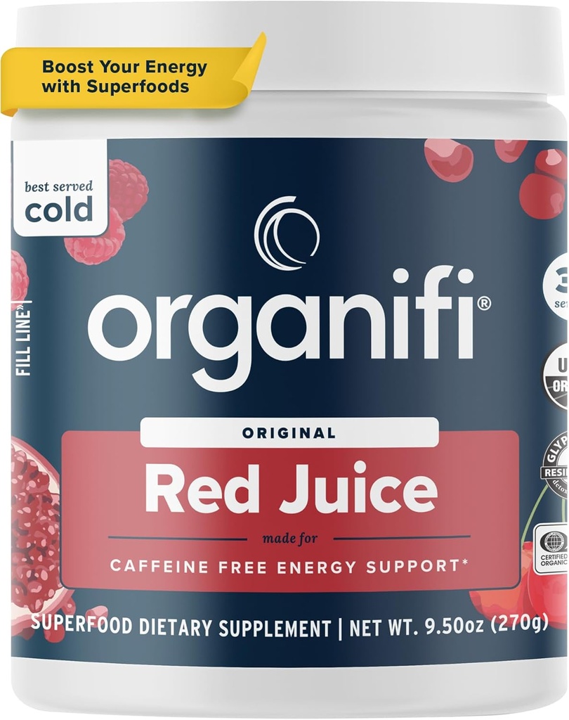 Organifi Red Juice - Enerji Toz Afternoon Crashes ve Boosts Digestion ve Immune System, 30 Hizmet Ediyor