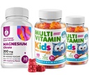 Çocuklar Multivitamin Gummies 14 Temel Vitaminler ve Magnezyum Gummies Sugar-Free - Daily Supplement A,C,D,E Vegetarian B6&B12,Zinc,Biotin with Sugar-Free Magnezyum Calm Chews for Kids&Adults