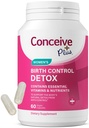 CONCEIVE PLUS Doğum Kontrolü Detox Supplement - Prenatal Vitaminler Kadınlar için En İyi - Hormon Denge & Ovarian Sağlığı - Kadınlar için Conceive - Diyet Supplements - 60 Capsules