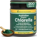 Biogenesis Organik Klorella Toz - 200g | Avustralya yetiştiriciliği | BioDynamic Cracked Hücre Duvar | Chlorophyll, Vitamins & Minerals | Destekler Enerji & Immunity | Vegan Toz Toz