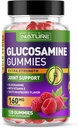 Vitamin E ile Glucosamine Gummies - Gelişmiş Ortak Destek Gummy Supplement, High Potency Antioxy, Comfort for Back, Dizs, Hands - 120 Gummies