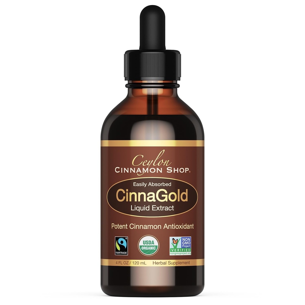 Ceylon Cinnamon Shop CinnaGoldTM Organik Ceylon Cinnamon (% 100 sertifikalı) Tamam, Yüksek Lisans Ödevleri, 4 oz. – Super Antioxy