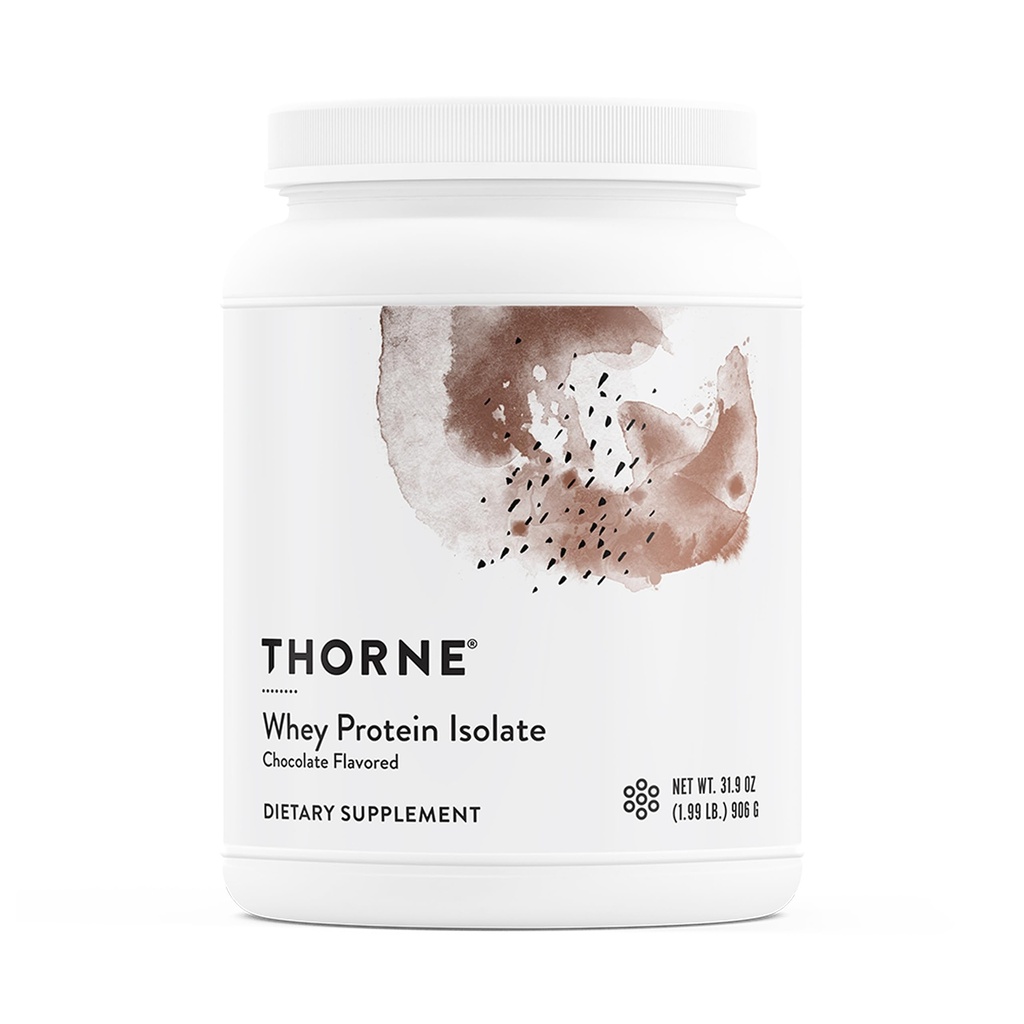 THORNE - Whey proteini izolasyonu - BCAAs ile Derlenmiş Amino Asitler Profili - Spor Için Kolay Olan Whey Protein Tozu - NSF Spor için Onaylandı - Çikolata - Gluten & Soy-Free - 30 Hizmet