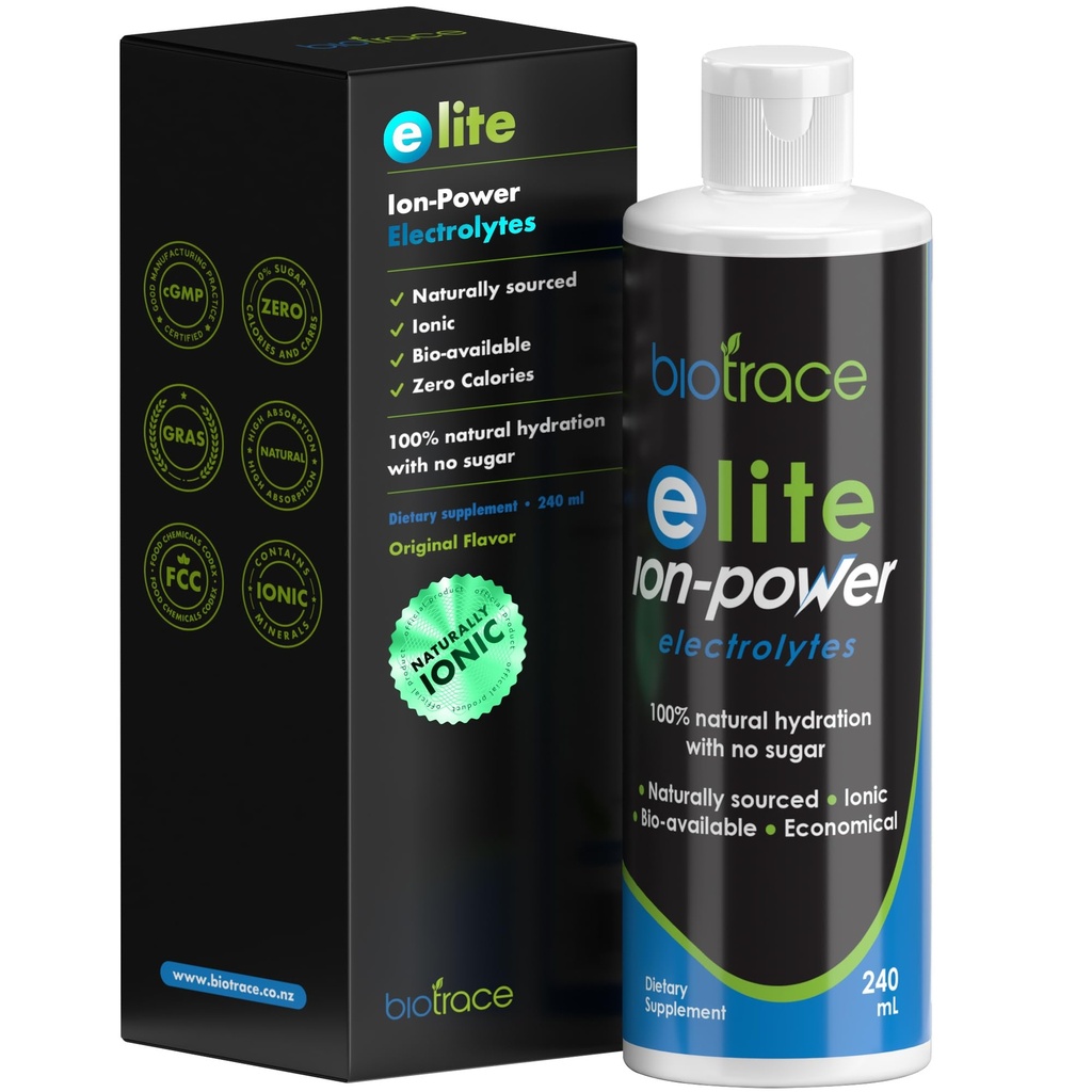 BioTrace Elite Ionic Electrolyte Drops | 0 Calories 0 Sugar 0 Carbs | Hızlı Hydration, Stamina, Energy, Muscle Recovery | Trace Minerals Electrolytes |% 30+ Daha Fazla Potasyum Magnezyum Klorid | 8 fl oz