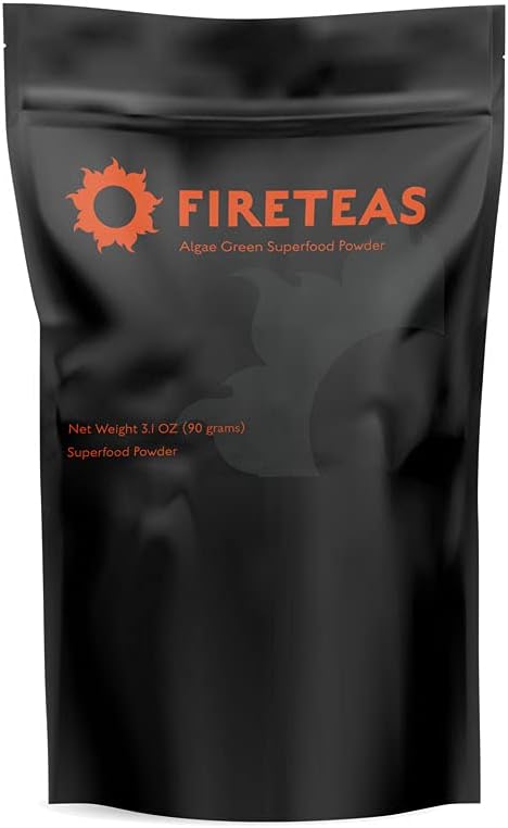 FRE TEAS Greens Superfood Tozu Seaweed & Chlorella (Cracked Cell) - Organik Turmeric, Kelp, Moringa, Stevia, Aloe Vera Extract, Ginger - Smoothies, Yogurt & Milkshakes -