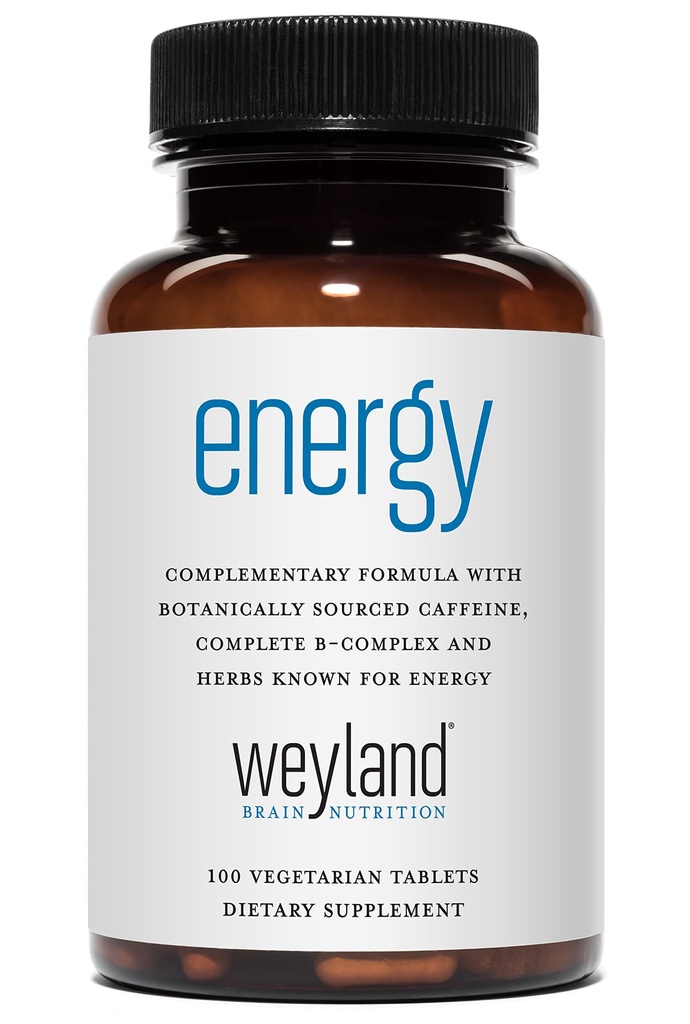 Enerji | Tamamlayıcı Formula w/Botanical Sourced Caffeine | Tamam B-Complex & Enerji Destekleyici Herbs