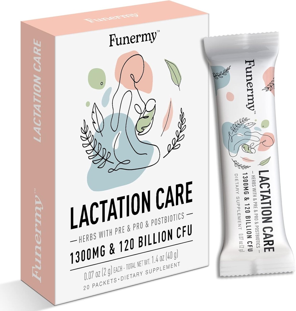 Postnatal Probiyotiks Lactation Supplements - Postpartum Vitaminleri Anneleri, Postpartum Probiyotiks Lactation Support for Gut and Digestive Health, 20 Packets