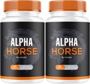 (2 Pack) Alpha Horse, Alpha Horse Pills for Men, Alpha Horse Capsules, Alfa Horse Supplement, Alpha Horse Vitamin All Natural Premium Formula, Alpha Horse Supplement Support, 120 Capsules for 2 Ay