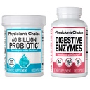 Doktorun CHOICE - Optimal Gut Health Sche: 60 Milyar Probiyotik 60ct + Digestive Enzyme 180ct for Digestive Comfort and Immune Support - Value Sche