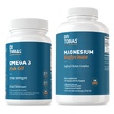 Dr. Tobias Omega 3 Fish Oil & Bisglycinate Supplements, High Abors, Supports Heart, Brain, Immune, Energy, Muscle, Bone & Joint Health, Non-GMOMOB