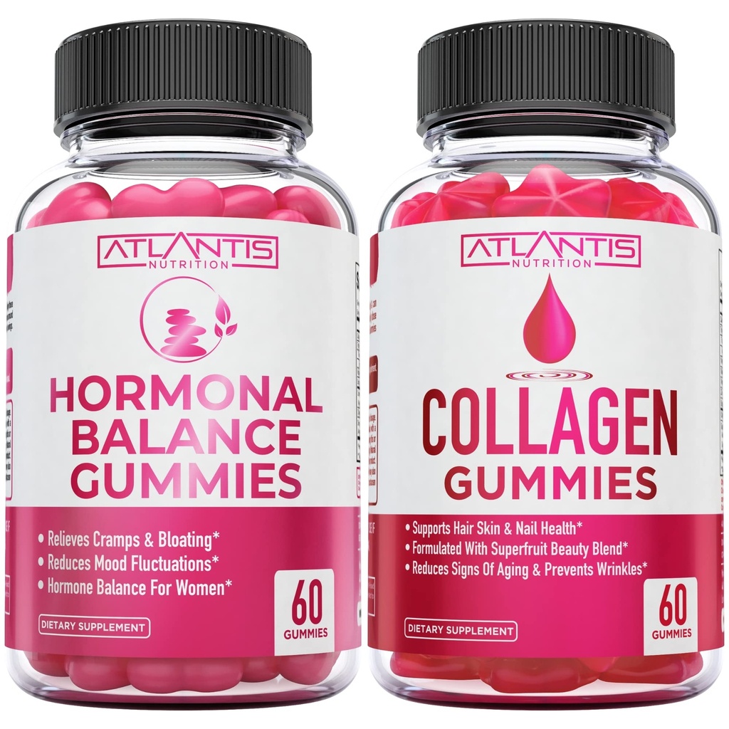 Atlantis Beslenme Hormonal Dengesi 60 Gummies + Collagen 60 Gummies