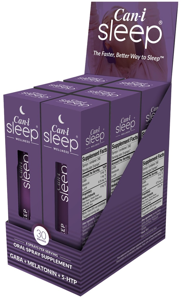 En Hızlı Uyku Kombinasyonu 10 mins, Yetişkinler için En İyi Uyku Yardımı, Can-i Sleep All Natural Sleep Vitamins - 180 Servisler