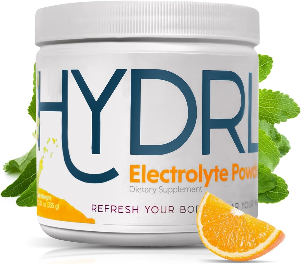 Xinlyte Hydration Tozu için (50 gün hizmet) - Mandarin Orange Electrolyte Drink Mix Hydration Toz - Low Carb - Carnivore - Pyum - Elektrolyte Toz Kurtarma İçer - No Leg Cramps
