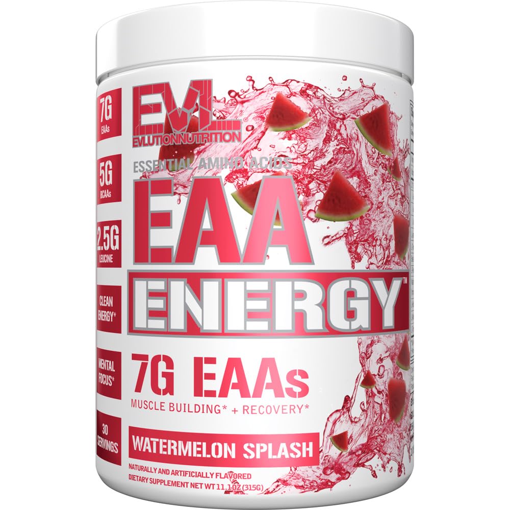EAAs Reese Acids Toz - EAA Essential Amino Asits Pre & Post Workout Toz for Muscle Building Energy and Recovery Support with 7g per Service Plus 5g BCAAs (Watermelon, 30 hizmet)