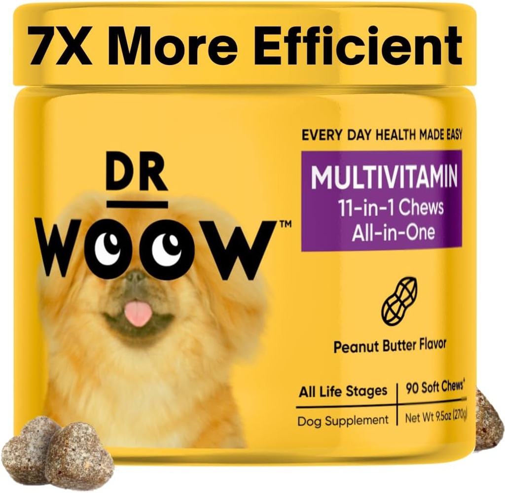 Köpekler için Multivitaminler - Köpekler için Günlük Vitaminler | Gut Immune Health, Ortak Kalp Göz Desteği | Köpek Tamamları Glucosamine Chondroitin, Digestion Probiyotiks, Omega 3 Fish Oil | 90 Ct