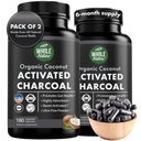 Membran Aktif Charcoal Capsules, 180 Charcoal Capsules, Diş Beyazı, Yardımlar Constipation, Bloating, Stomach Gas, Heartburn, Pure Coconut Derived Tamam (2) (2)