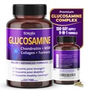 Sotalix Glucosamine 650 mg - All-in-1 Ortak Destek Chondroitin, MSM, Collagen, Turmeric, Vitamin D3 & Hyaluronic Asit - 150 Capsules - Shellfish-Free - Made in USA