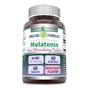 Amazing Formulas Melatonin Fast Discrypt Supplement | hizmet başına 60 Mg | Karma Berry Flavor | 60 Tablet | Non-GMO | Gluten-Free | Made in USA