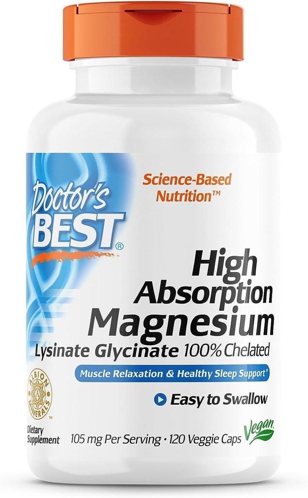 Doktor'un En İyi Yüksek Aromatik Yüzde Yüzde 100 Chelated, Non-GMO, Vegan, 120 Veggie Capsule (Pack of 1)