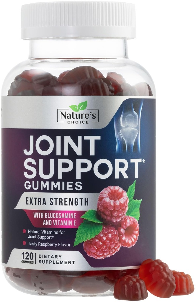 Ortak Destek Gummies Ekstra Güçlü Glucosamin Gummy Supplement with Vitamin E - Natural Cartilage & Joint Health & Flexability Support, Best Support Glucosamine Chew for Men & Women - 120 Gummies