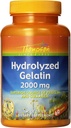 Thompson Hydrolyzed Gelatin 2000 mg | Bovine-Kaynaklanmış protein & Collagen for Health Cells & Nails Support | Geliştirilmiş Aborpsiyon | 60 Tabletler | 2 Paket