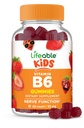 Çocuklar için Yaşama Uygun Vitamin B6 Gummies | Great Tasting B6 Vitamins 50mg | Vegan Non-GMO Gluten Free | for Nerve Function Support | 60 Gummies