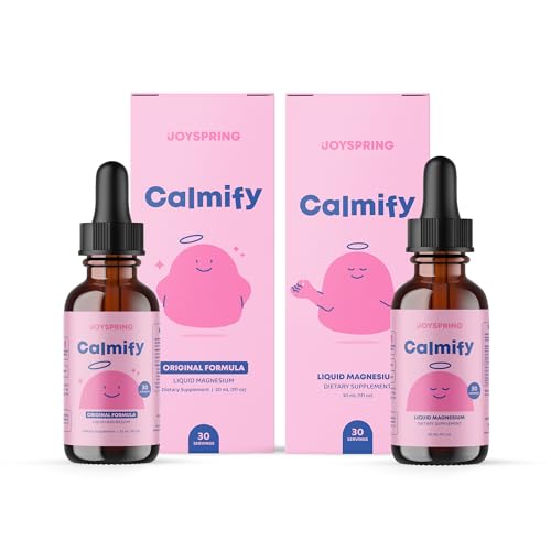 JoySpring Magnezyum Citrate Liquid & Glycinate for Kids - Sugar Gluten Free Magnezyum for Kids and Magnezyum Citrate Liquid - Magnezyum Supplements for Kids
