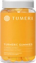 TUMERI Turmeric ve Ginger Gummies - Turmeric Curcumin Ortak Destek Tamam - 60 Kont Natural Trovored Vegan Gummies