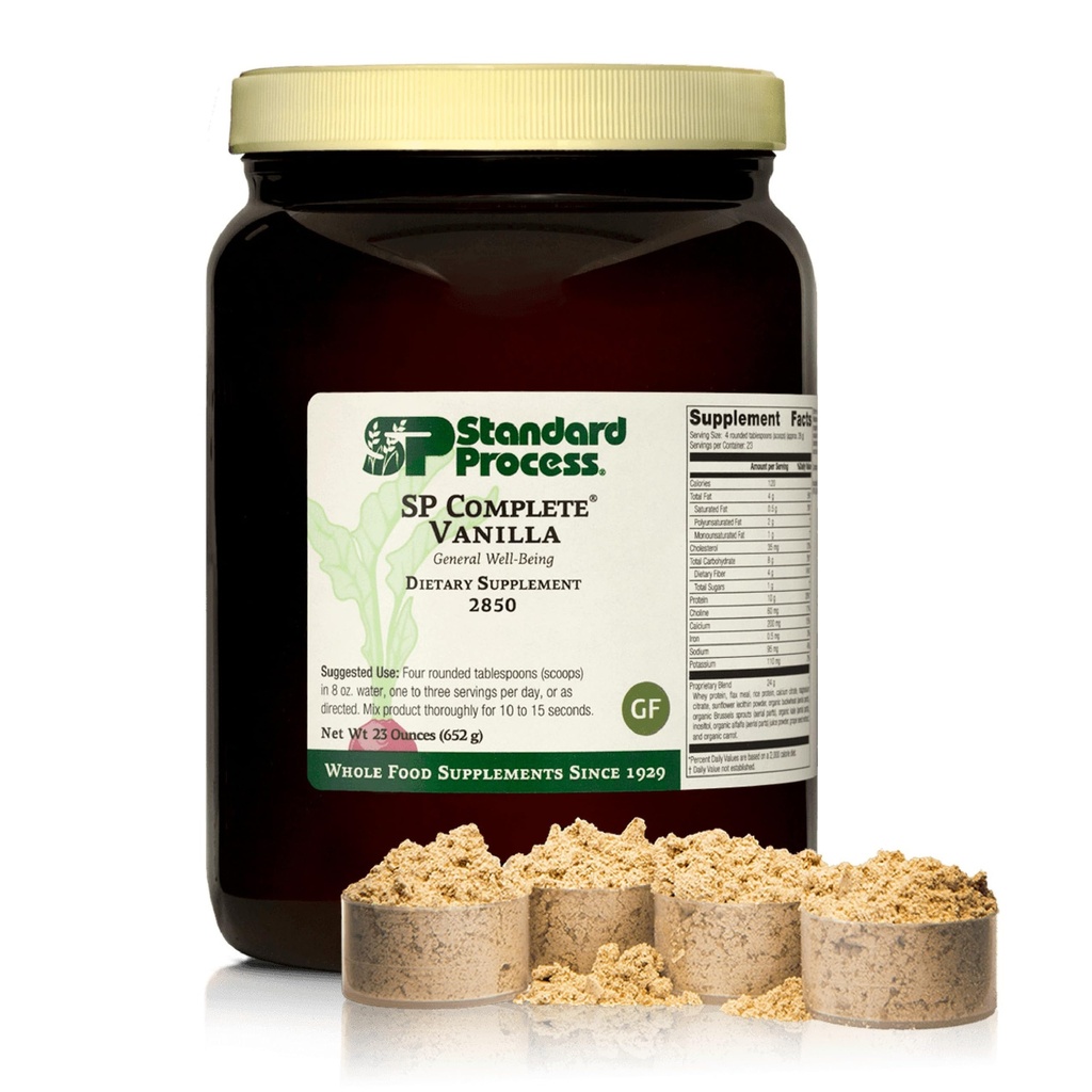 Standart Süreç SP Tamam - Immune & Liver Function için Bütün Gıda Beslenme - Antioksit Aktivitesi - Post-Workout Muscle Support - Gluten-Free & Non-Soy - Vanilla, 23 ozz