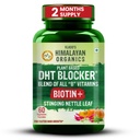 Himalaya Organikları Bitkiye Dayanlı Pop Blocker Nettle Leaves | Saç Büyümesi | Erkekler ve Kadınlar için - 60 Veg Capsules