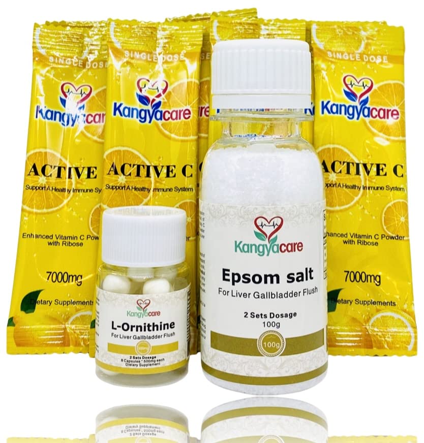 Liver Gallbladder Flush - 1-Night Liver ve Gallbladder Cleanse, Liver Detox Protokolü - Cleans Liver, Gallbladder & Bile Duct Tract & Colon (2 doz)