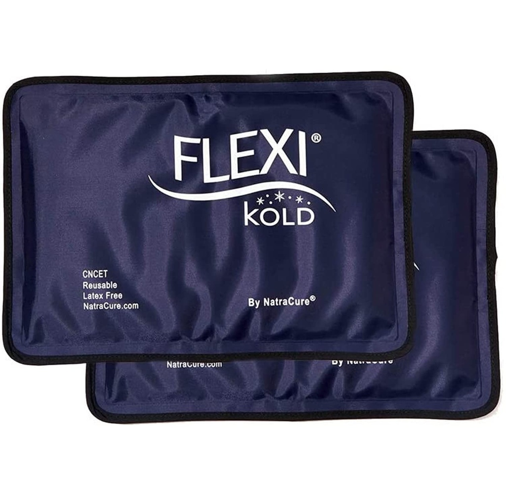 2 FlexiKold Gel Buz Paketleri - Injuries Reusable, Back Pain Relief, Diz Buz Paketi, Ameliyattan Sonra Buz Paketi - 6303-COLD-2PK Tarafından NatraCure - Medium - 2PKK
