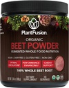 Plantfüzyon Organik Arıt Kök Toz - Superfood Beet Supplement to Support Blood Flow & Circulation - Fermented Whole Food Nutrition - Non-GMO, Vegan, Gluten-Free, 6.34 oz 30 Hizmetler