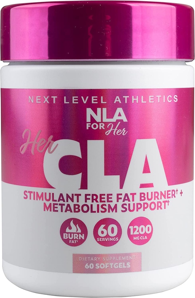 NLA For Her CLA, 1200 mg, 60 Kont - No Caffeine or Stimulants, Aids in Burning şişman, Metabolism, Boosts Immune System, Arttırma ve Endurance, Calorie Burn with Omega 6Fatty Acids