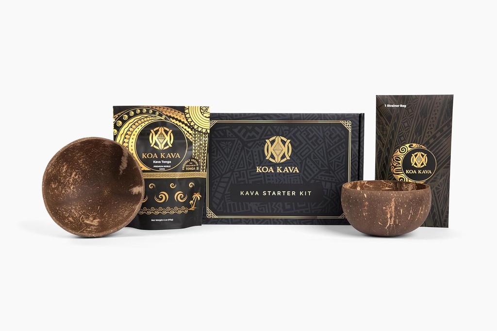 Koa Kava Tea Start Kit - Her şey Kava Root yapmaya ve Gerçek Kava Rahatlama Duygusu Yapmak zorundasınız