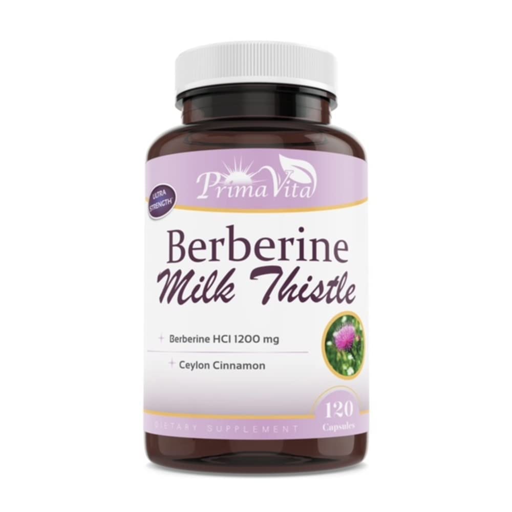 Berberine HCL 1200 mg Süt Butle ve Ceylon Cinnamon, Ampk Metabolik Activator, Sağlıklı Immune Sistemi ve Gastrointestinal Wellness, 40 Hizmet, 120 Veggie Capsules