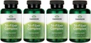 Swanson Tri-Fiber Kompleksi - Digestive Health Supplement Psyllium, Oat Bran, & Apple Pectin - (100 Capsules) (4 Pack)