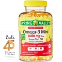 Spring Valley Omega-3 Balık Yağı 1000 mg, 120 Kont, Diyet Tamam, Omega 3 Mini Softgels Sche ile Luall'ın 45 Diyabet Decoded