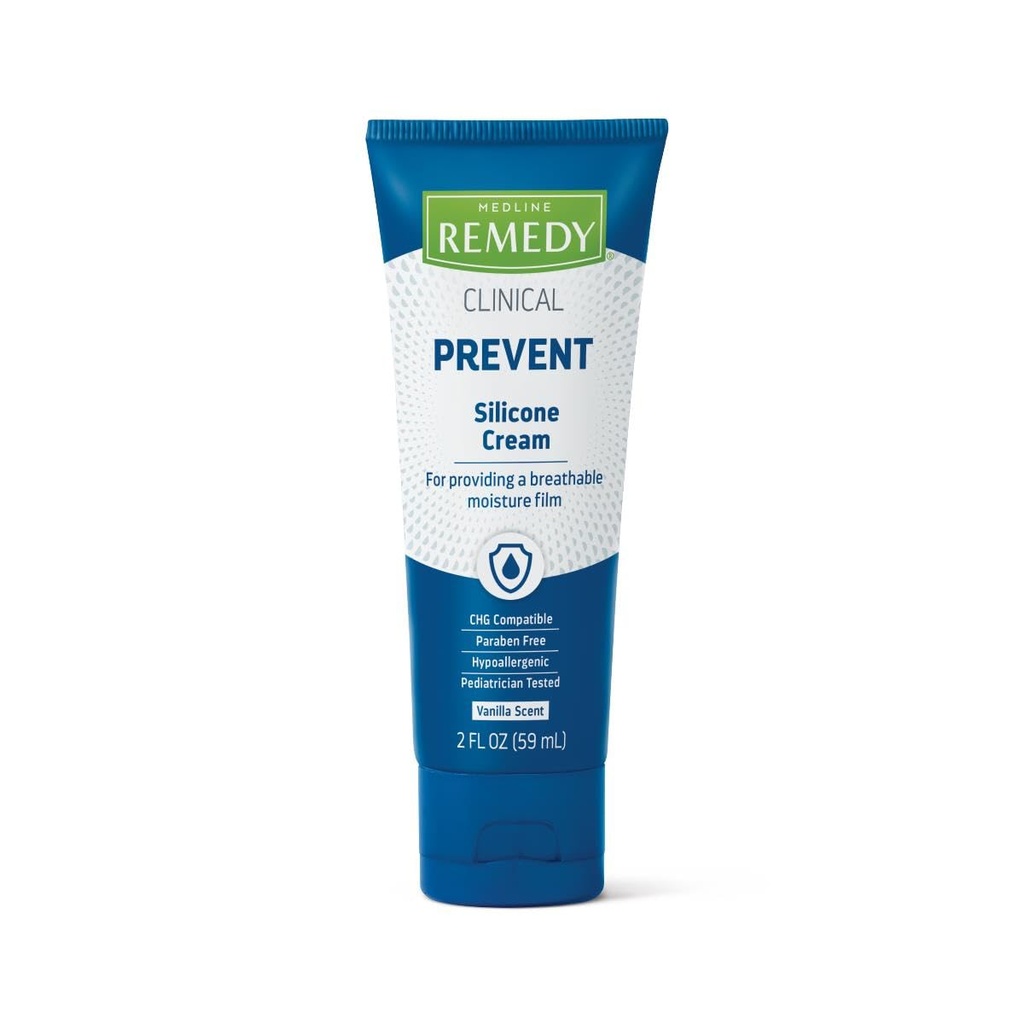 Medline Remedy Klinik Silikon Krem (2 oz Tube), Vanilla Scent, Breathable Film, Soothing, Moisturizing, Nourishing, Hydrating Skin Care, For Cracked, Chapped, Hassas Skin Care,
