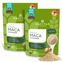 Navitas Organics Maca Toz, 16oz. (2-Pack), 181 Hizmet - Organik, Sigara içilmeyen, Gluten-Free,Light Brown