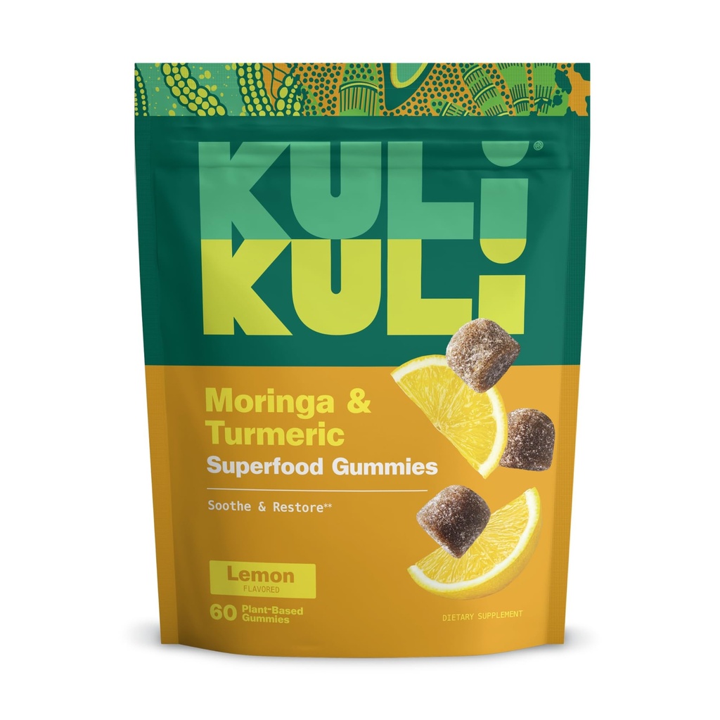 Kuli Super Energy Gummies - Enerji Moringa, Caffeine-Free Natural Energy Branson - 60 Non-GMO, Gluten-Free Moringa Gummies - Enerji Supplements with Moringa, Caffeine-Free Natural Energy Branson - 60 Non-GMO, Gluten-Free Moringa Gummies