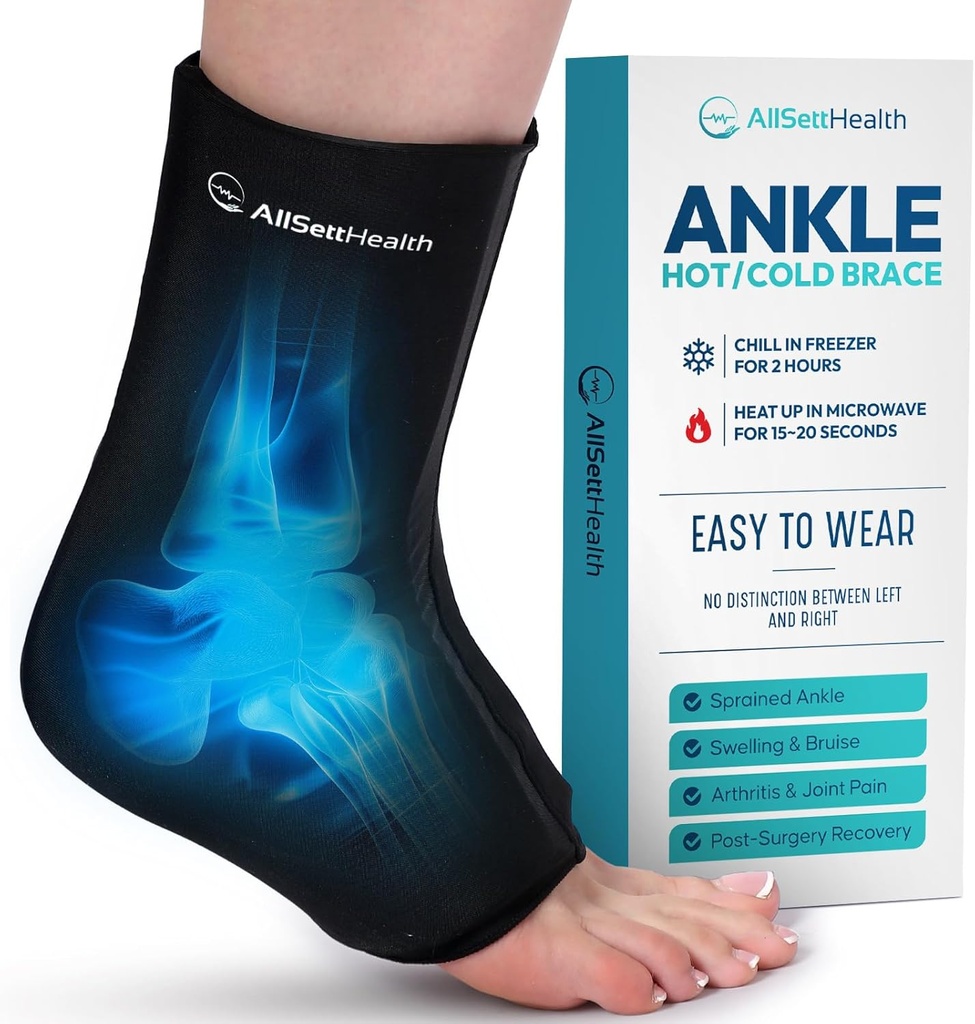 Akle Buz Paketi Swelling için - Hot/Cold Therapy Buz Saç Ağrısı Yardımı, Heel Pain Relief, Plantar Fasciitis, Achilles Tendonitis Relief, Sprate Ankle Capsule, Small/Medium