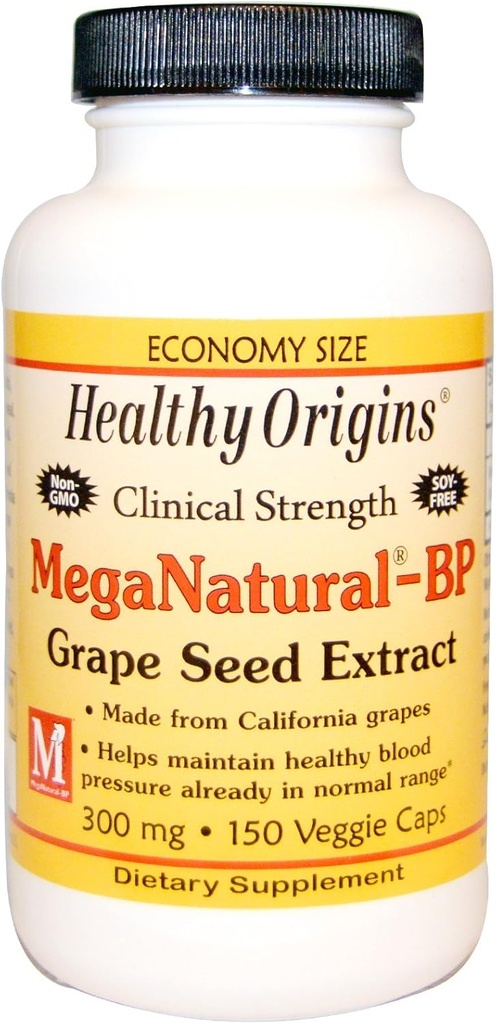 Sağlıklı Origins Mega Natural-BP Grape Tohumu - 300 mg - 150 Capsules