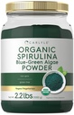 Carlyle Organik Spirulina Toz 2.2 lbs | Blue Green Algae | hizmet başına 8g Spirulina | Vegan, Non-GMO, Gluten Free Supplement Supplement Supplement Supplement