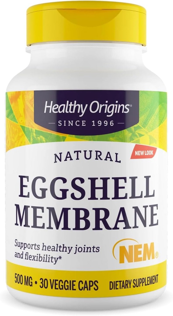 Sağlıklı Origins Eggshell Membran 500 mg (NEM, Non-GMO, Gluten Free, Ortak Destek), 30 Veggie Caps